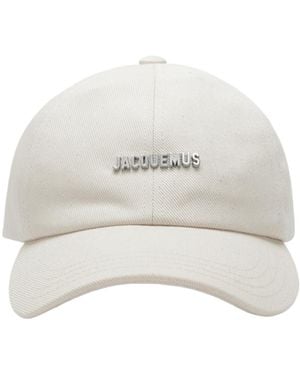 Jacquemus Logo Plaque Baseball Cap - White