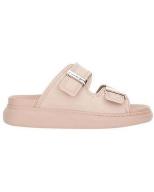 McQueen Double Strap Slip-On Sandals - Pink