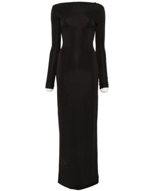 Cult Gaia Long-Sleeved Dress - Black