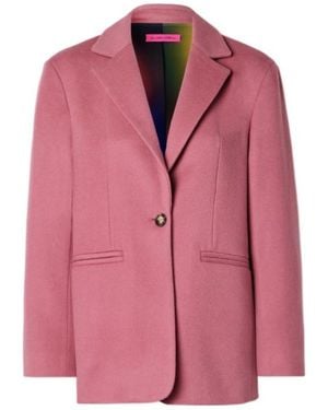 The Elder Statesman Blend Suit Jacket - Pink