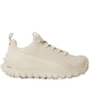 Moncler Lace-Up Platform Sneakers - Natural