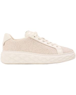 Jimmy Choo Lace-Up Casual Sneakers - Natural