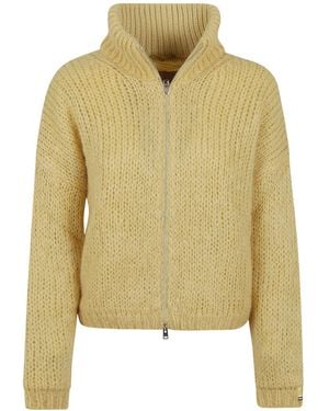 Herno Mohair-Blend Cardigan - Yellow