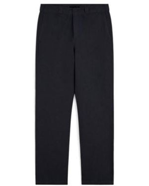 Aspesi Adrien Slub Linen-Blend Trousers - Blue