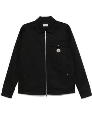 Moncler Zip-Up Shirt Jacket - Black