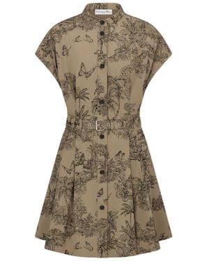 Dior Iviera Short Shirt Dress - Green