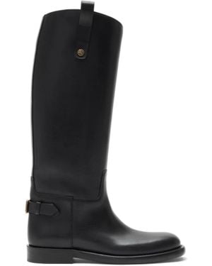 Burberry Cavalier Knee-High Boots - Black