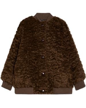 Weekend by Maxmara Teddy Bomber Jacket - Brown