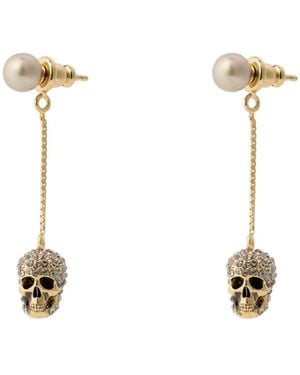 McQueen Pearl Earrings - White