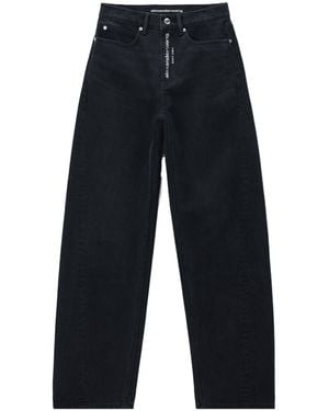 Alexander Wang Mid-Rise Loose-Fit Jeans - Blue