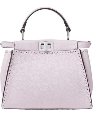 Fendi Peekaboo Mini Top Handle Bag - Pink