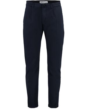 Department 5 Casual Pants With Belt Loops - Blue