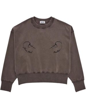 Jean Paul Gaultier Long-Sleeved Sweatshirt - Brown