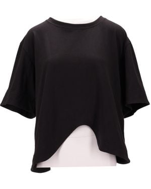 Niccolò Pasqualetti Asymmetric-Hem Short-Sleeve T-Shirt - Black
