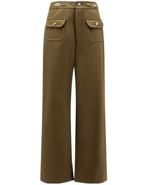 Celine Belt-Loop Casual Pants - Multicolor