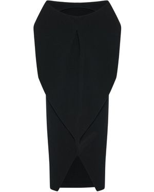 The Row Off-The-Shoulder Dress - Black