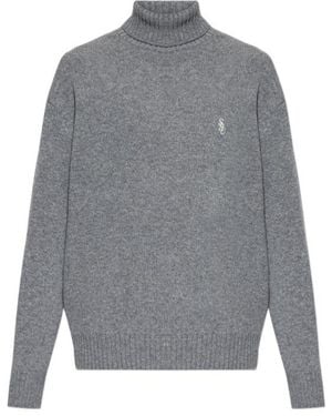Sporty & Rich Roll-Neck Jumper - Grey