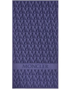 Moncler Monogram Beach Towel - Blue