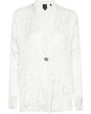 ARMANI EXCHANGE Long-Sleeved Casual Jacket - White
