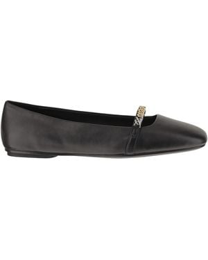 Pinko Chain-Embellished Ballet Flats - Black