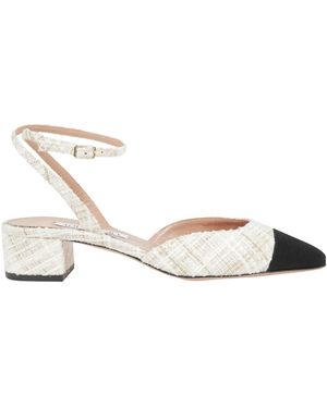 Aquazzura Pointed-Toe Flat Sandals - Metallic