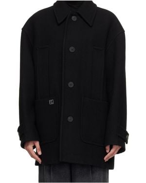 WOOYOUNGMI Single-Breasted Coat - Black