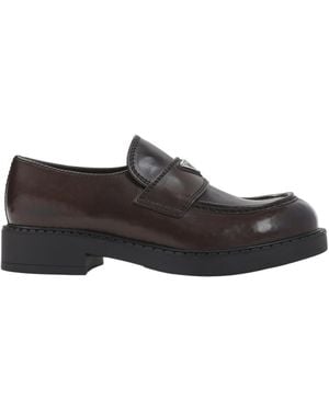 Prada Round-Toe Loafers - Brown