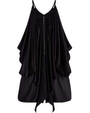 Celine Draped Short Jumpsuit - Black
