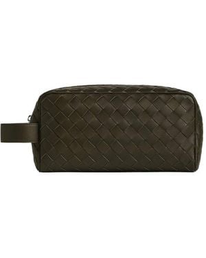 Bottega Veneta Intrecciato Travel Pouch - Green