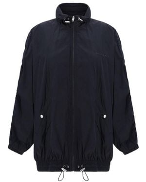 Isabel Marant Isabel Marant Étoile Logo-Printed Zipped Windbreaker Jacket - Blue