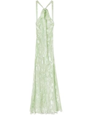 Ermanno Scervino Jacquard Maxi Dress - Green