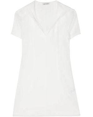 Low Classic Semi-Sheer Hoodie - White