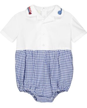 Gucci Simple One-Piece Suit - White
