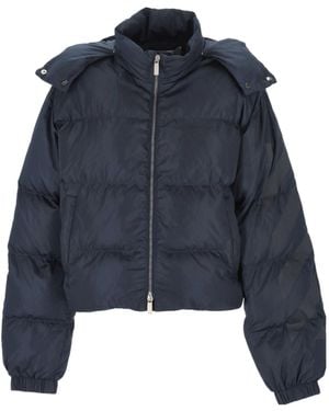 Off-White c/o Virgil Abloh Zip-Up High Neck Jacket - Blue