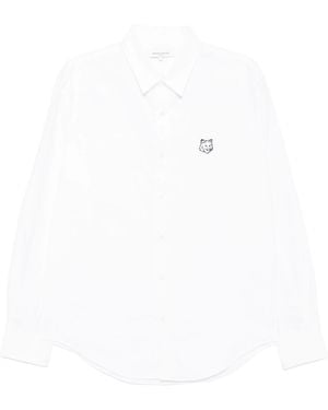 Maison Kitsuné Maison Kitsuné Fox Patch Shirt - White