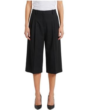 Frankie Shop フランキーショップ ジオ プリーツバミューダショーツ - Black