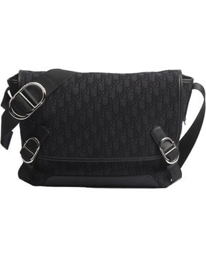 Dior Medium Jett Messenger Bag With Flap - Black