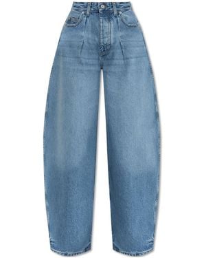 Jacquemus The Ovalo De-Nîmes Curved-Leg Jeans - Blue