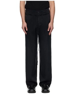 Post Archive Faction PAF Twill Trousers - Black