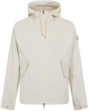 Moncler Hooded Windbreaker - White