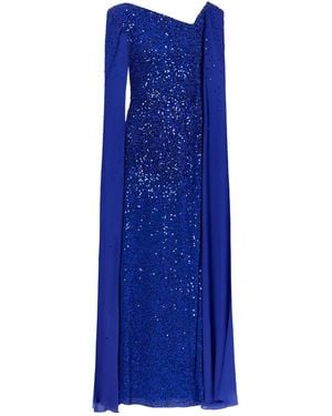 Jenny Packham Sequin-Embellished Gown - Blue