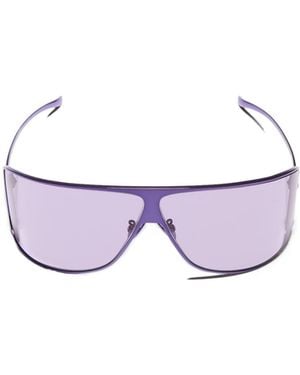 Gucci Eyewear Mask Frame Sunglasses - Purple