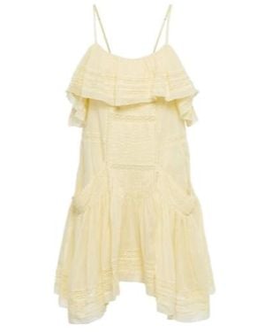 Isabel Marant Embroidered Cotton Minidress - Yellow
