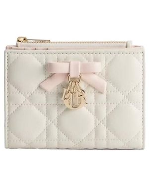 Dior Qixi Lady Dahlia Wallet - White