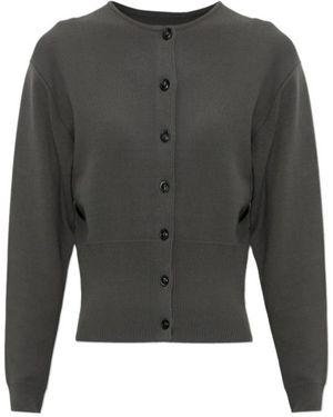 Samsøe & Samsøe Saane Ribbed-Knit Cardigan - Grey