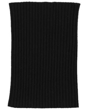 Max Mara Solidcolor Ribbed Waistcoat Belt - Black