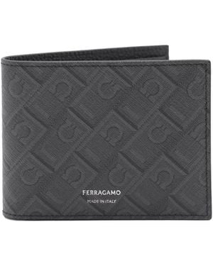Ferragamo Double-Fold Wallet - Grey