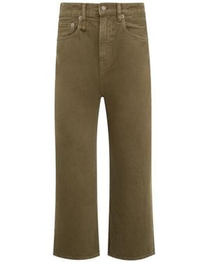 R13 Tailored Drop Jeans - Green