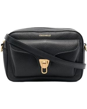 Coccinelle Logo Details Cross-Body Bag - Black