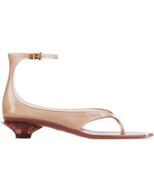 Chloé Chloé Jelly Buckled Heeled Sandals - Pink